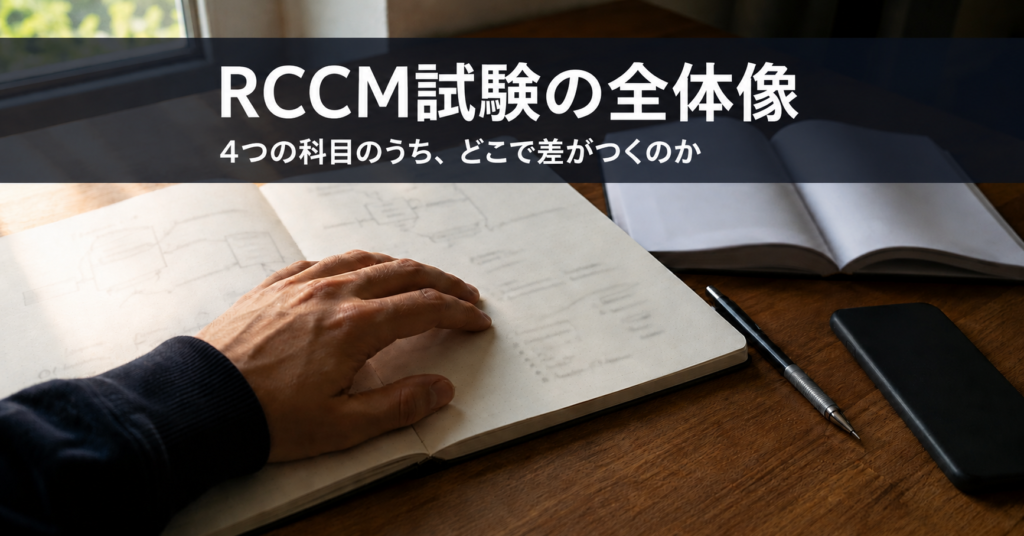 机の上で学習計画を手書きしているノートと鉛筆